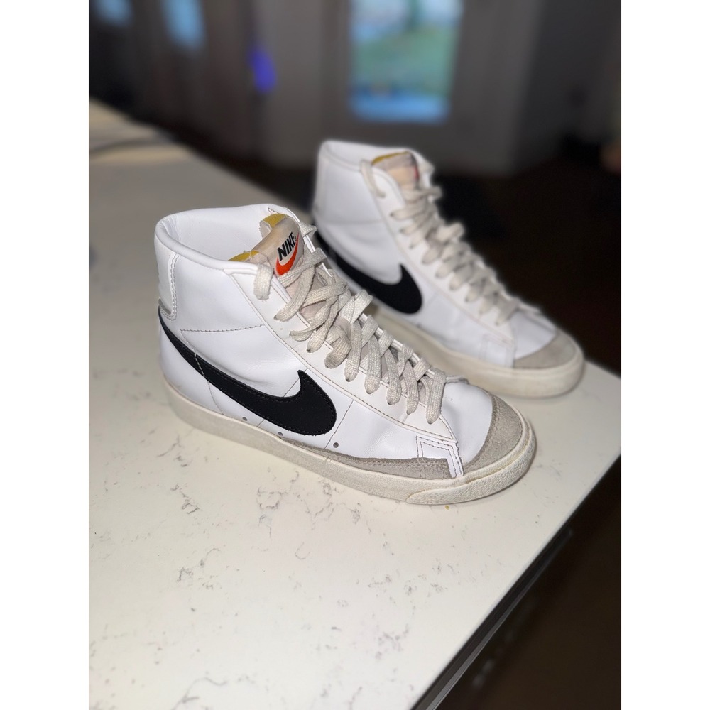 Nike Blazer Mid 77 Vintage White Black CZ1055-100 Mens 5 Womens 6.5